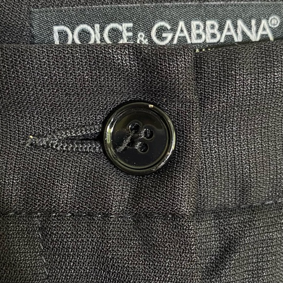 Dolce & Gabbana | Black Wool Dress Pants w Pockets Size 48 Italy/ 38 US Men - Picture 15 of 16